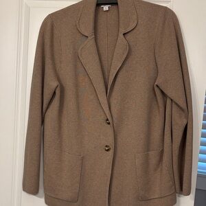J. Crew Classic Brown Sweater Blazer